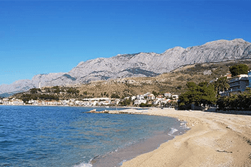 View of the Split-Dalmatia region coast in Croatia
