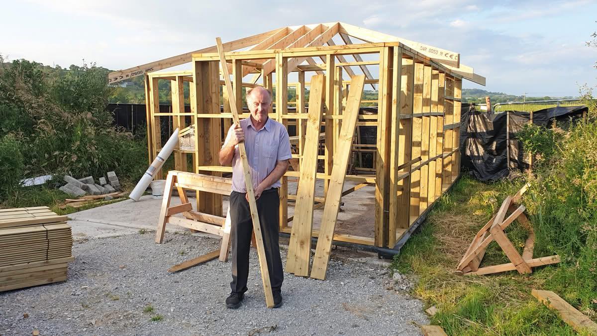 Heavy machinery conducting habitat restoration works for improved water flow in Irish wetland